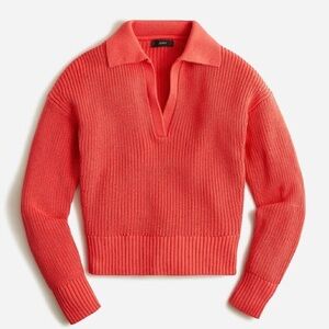 J. Crew Coral V-Neck Sweater
